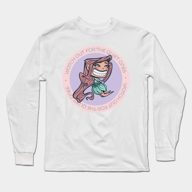 Quiet Danger Fairy Long Sleeve T-Shirt by JBeasleyDesigns
